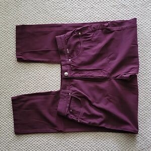 Escada Sport Maroon Jeans 5 Pocket - Size 40 = Size 10 US.